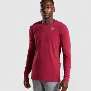 Gymshark Critical LS T-shirt - Deep Claret - XL